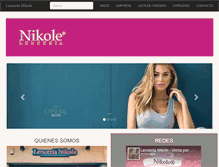 Tablet Screenshot of nikole.com.ar